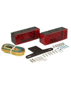 LED Trailer Tail Lights and Wiring Kit for Trailers Over 80 Inches Wide