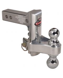 Trimax (TRZ6AL-RP) Razor Aluminum Adjustable Dual-Ball Mount with 2" and 2-5/16" Hitch Balls - 6" Drop/Rise - 10,000 lbs. Tow Capacity