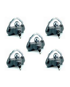 Keyed-Alike Deluxe Universal Trailer Coupler Locks (5-Pack)