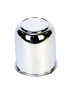 Wheel Center Cap - 2.65" Diameter, Chrome Steel, Closed End