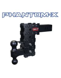 GEN-Y HITCH PHANTOM-X 2 Hollow Shank 7 Drop, 7,000 lbs. Tow Capacity, 700 lbs. Tongue Weight Hitch & GH-13051X Platinum Ball Mount