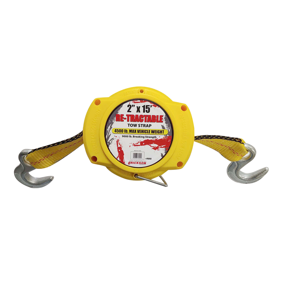 Re-tractable Recovery Strap - 2 x 15  9000 lb. - E-79202