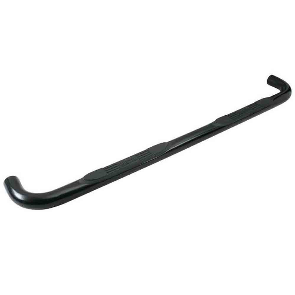 Westin E-Series 3 Inch Round Nerf Bars - Black Powder Coated Steel fits Select GMC & Chevy 1500 Crew Cab Trucks