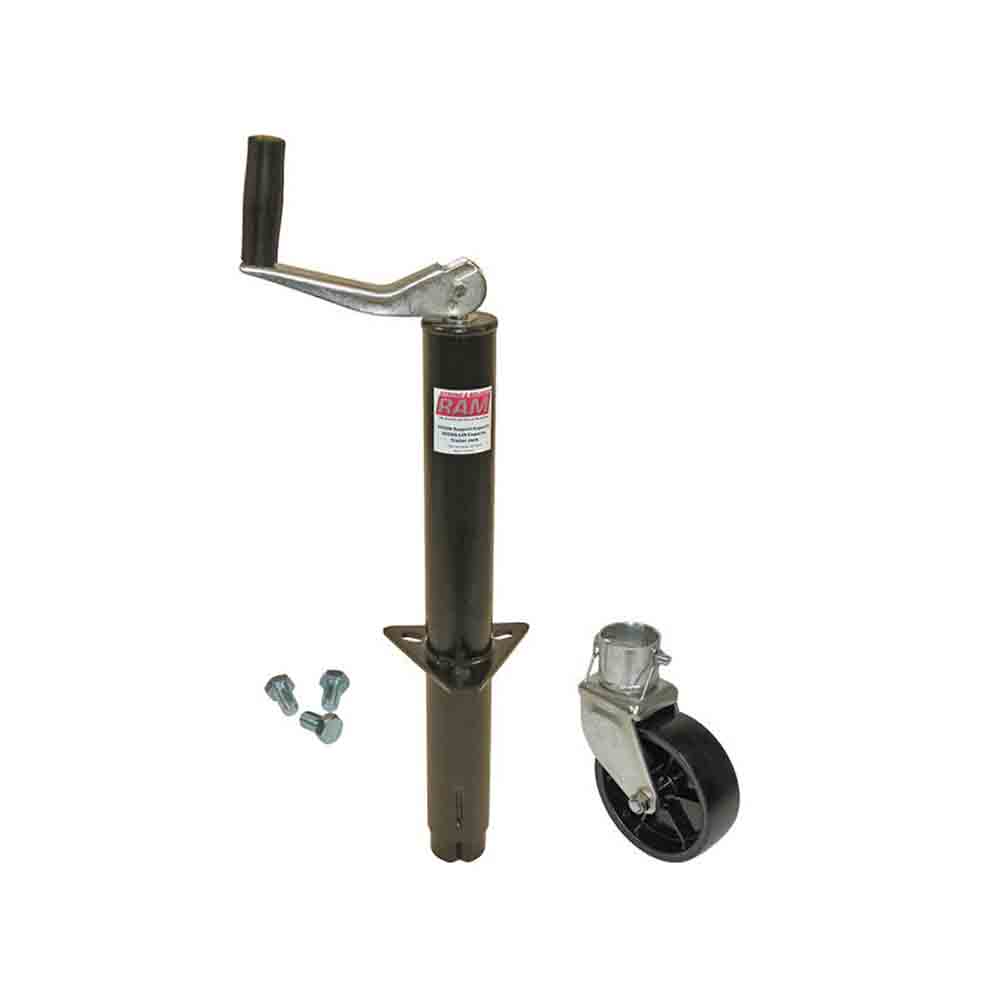 A-Frame Trailer Jack with Wheel and Mounting Hardware - 2,000 lb.