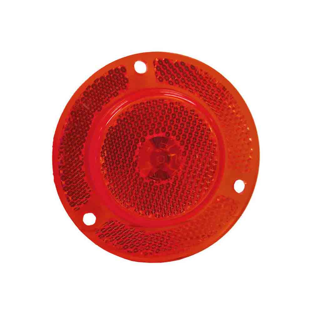 2 Inch Red Clearance/Marker Light with Integral Reflex