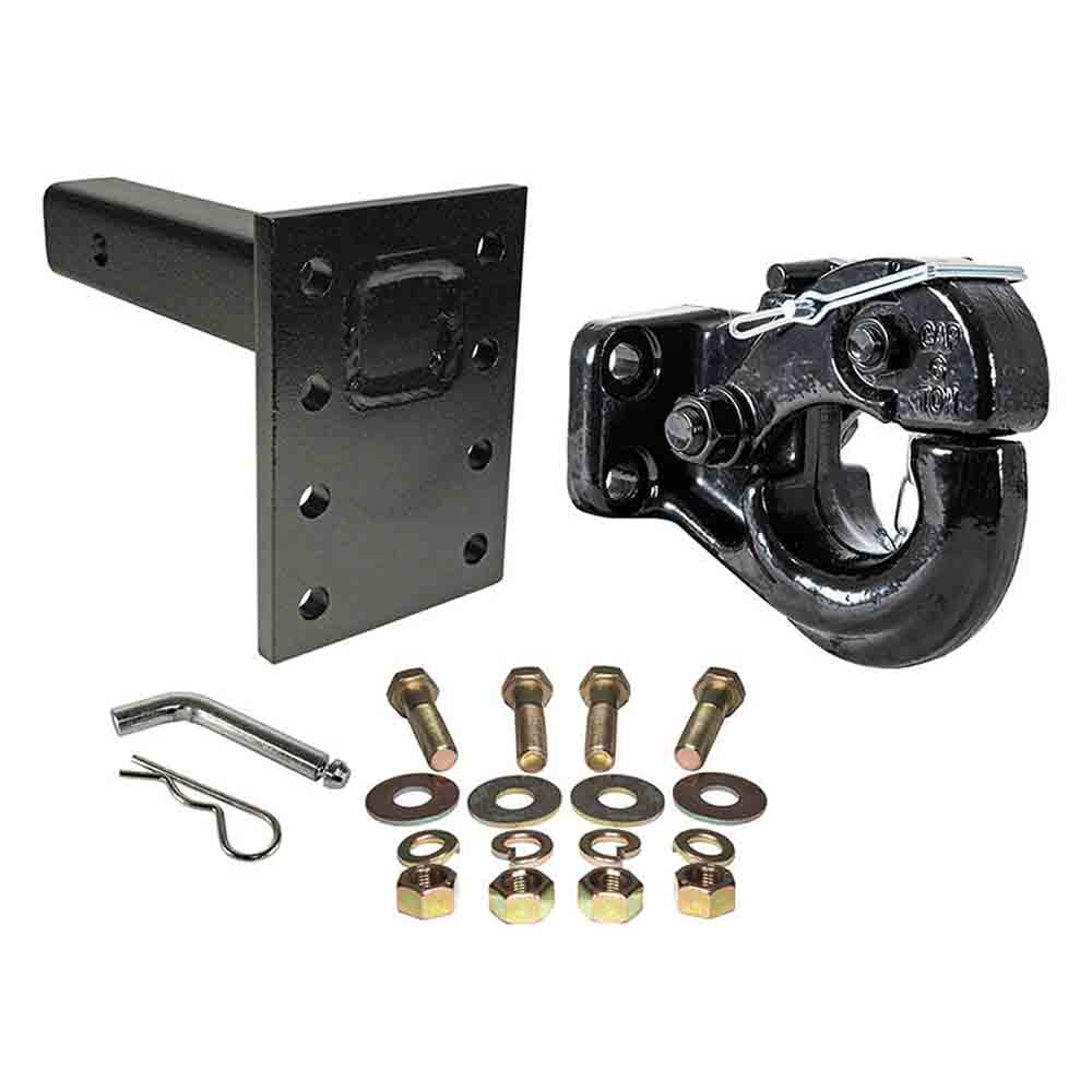 6 Ton Pintle Hook, Mounting Plate and Hardware fits 2 Inch Receivers
