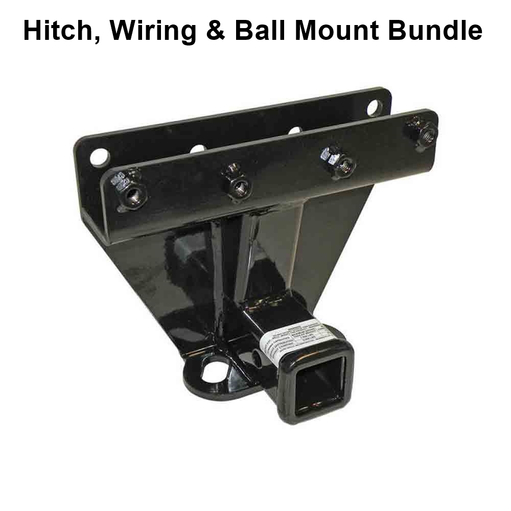 Rigid Hitch (R3-0122) Class III 2 Inch Receiver Trailer Hitch Bundle - Includes Ball Mount and Custom Wiring Harness fits 2006-2010 Jeep Commander - Made In USA