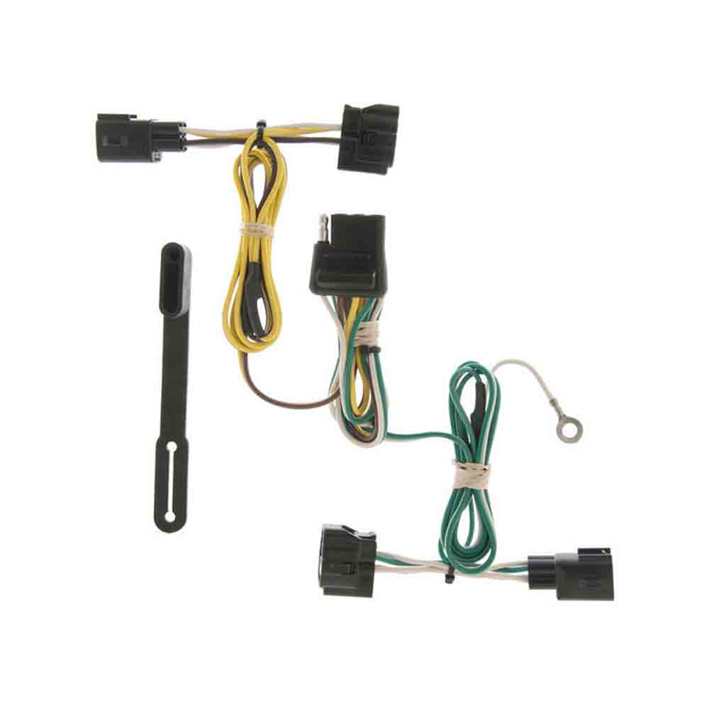 Rigid T-Connector Custom Wiring Harness, 4-Way Flat Output,  1998-2006 Jeep Wrangler TJ