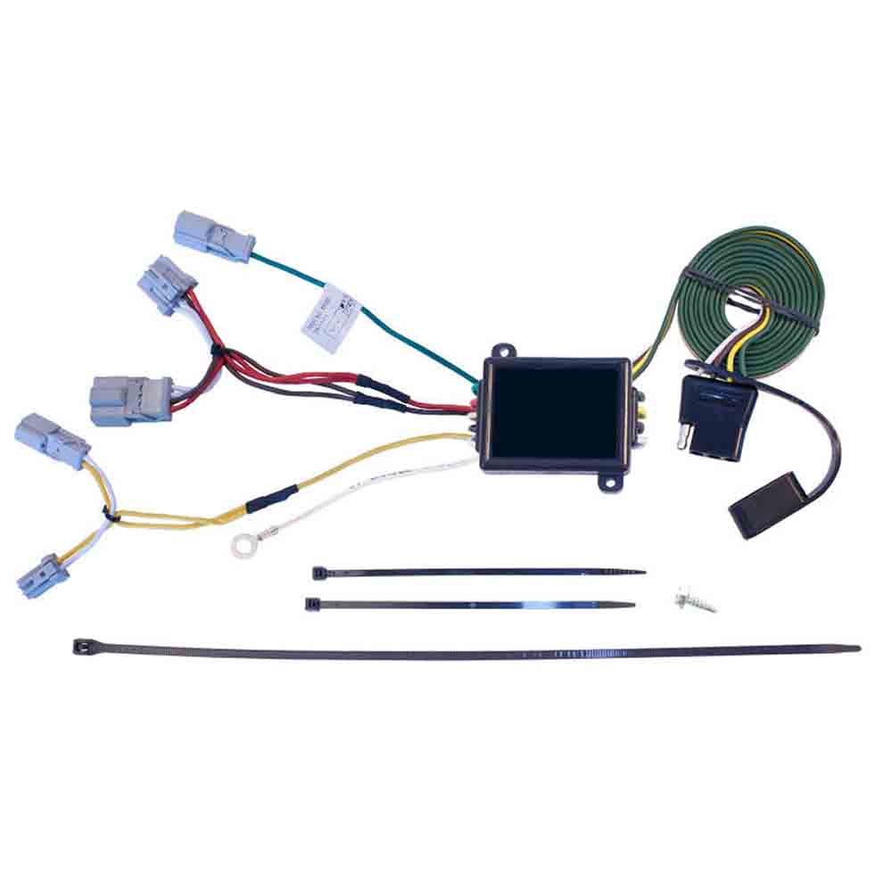 Rigid T-Connector Custom Wiring Harness, 4-Way Flat Output, 2006-2007 Honda Accord Coupe