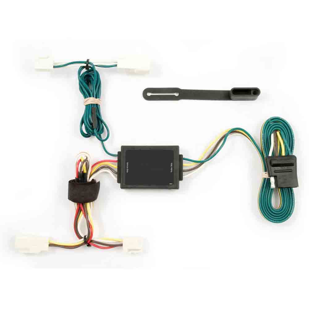T-Connector Custom Wiring Harness, 4-Way Flat Output, 2003-2013 Toyota Corolla Sedan (Replaced RE-65422)