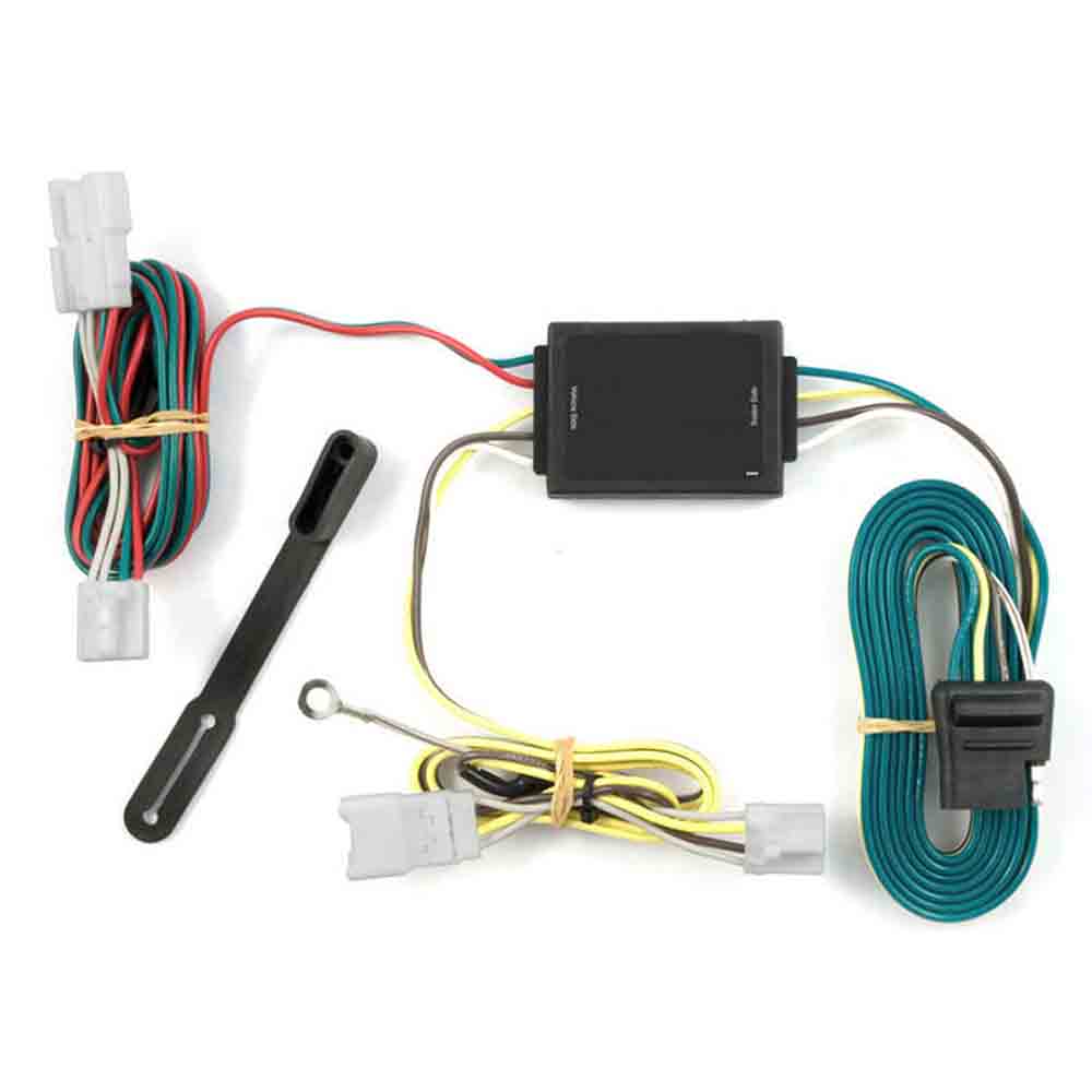 T-Connector Custom Wiring Harness, 4-Way Flat Output fits 2007-2012 Hyundai Santa Fe & 2010-2013 Kia Forte 4 dr. Sedan (Replaced RE-66033)