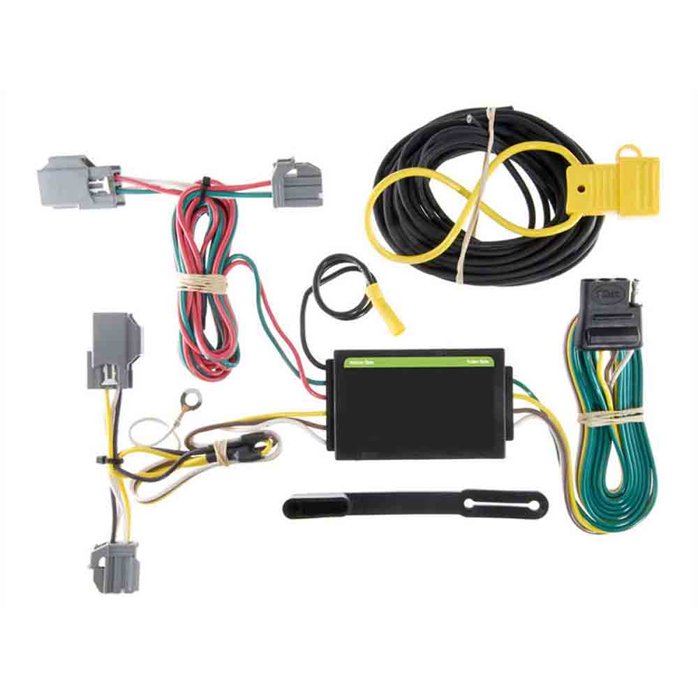 T-Connector Custom Wiring Harness, 4-Way Flat Output fits Select 2012-2018 Ford Focus Sedan