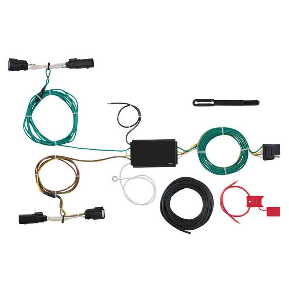 T-Connector Custom Wiring Harness, 4-Way Flat Output, 2015-2018 Ford Edge SE & SEL (Replaced RE-67272)