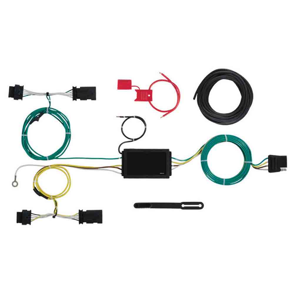 Curt T-Connector Custom Wiring Harness, 4-Way Flat Output, Select Jeep Renegade (Replaced RE-67274)