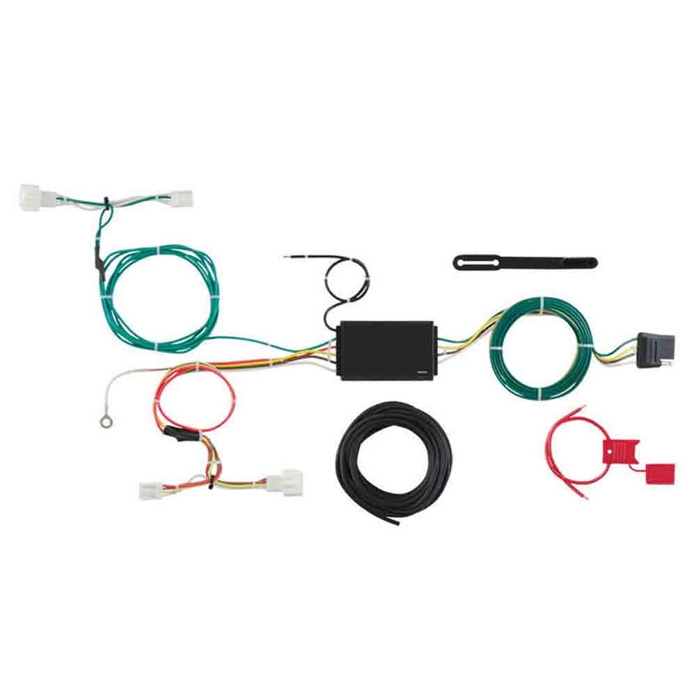 Rigid T-Connector Custom Wiring Harness, 4-Way Flat Output, Select Honda HRV