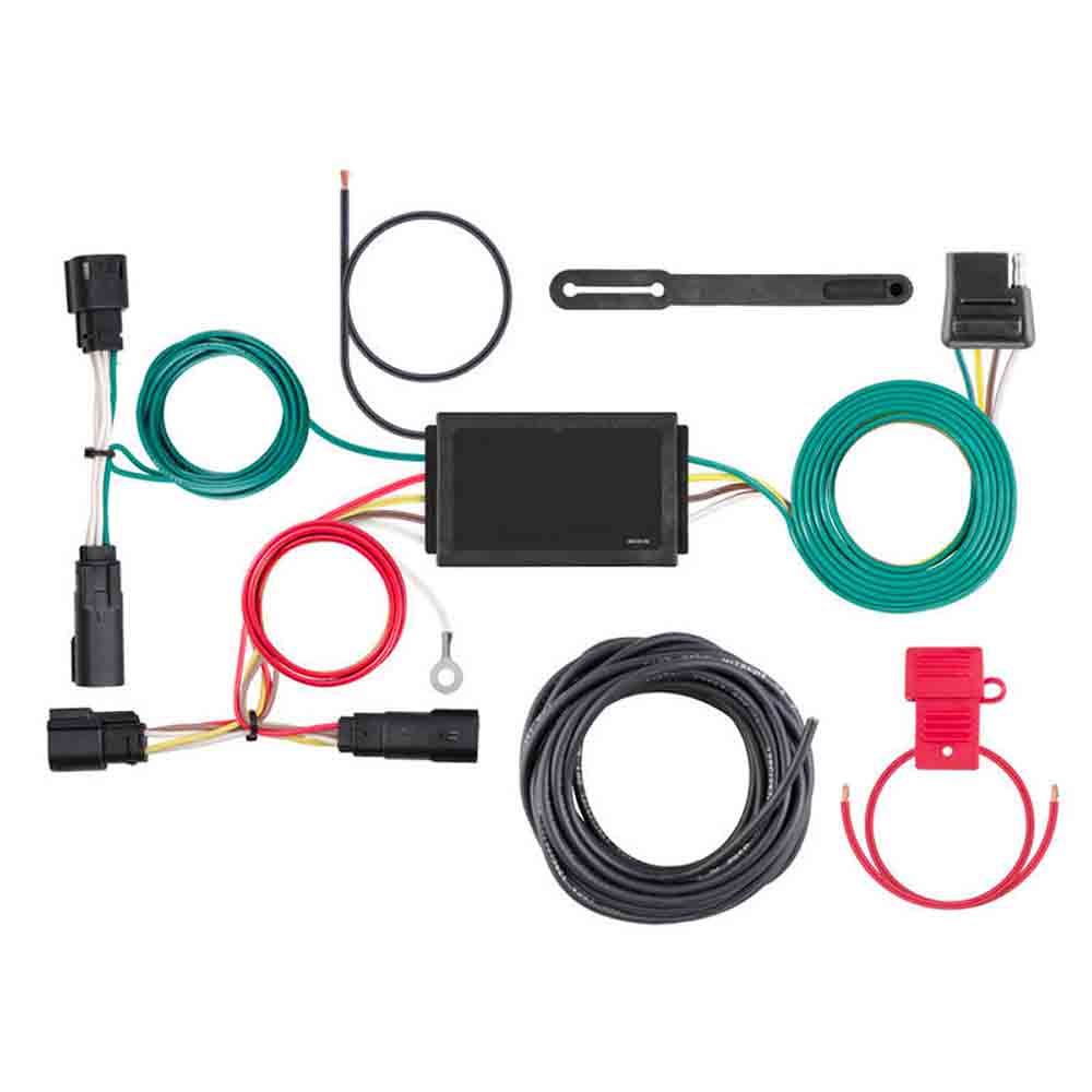 T-Connector Custom Wiring Harness, 4-Way Flat Output, 2017-2018 Ford Escape