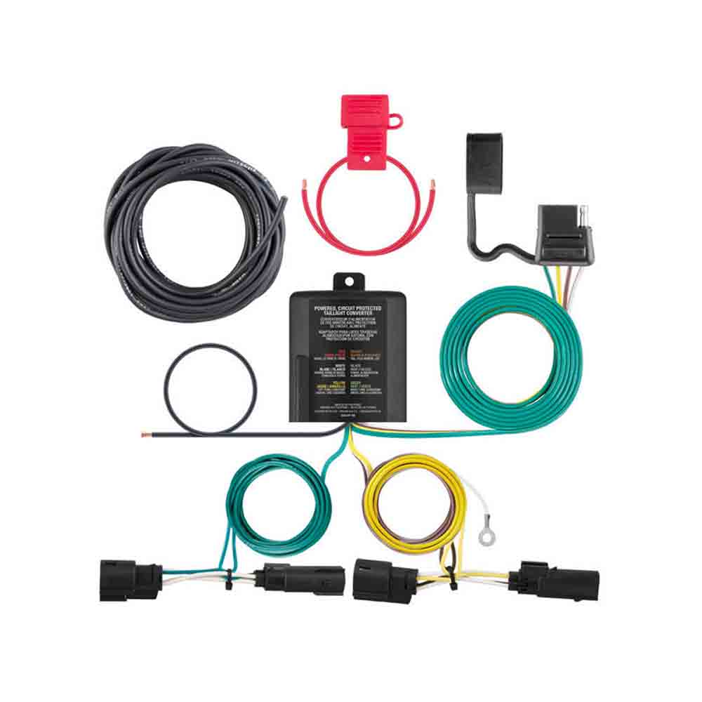 T-Connector Custom Wiring Harness, 4-Way Flat Output, Select Ford Transit-150, 250 & E-Transit Models (Replaced RE-67327)
