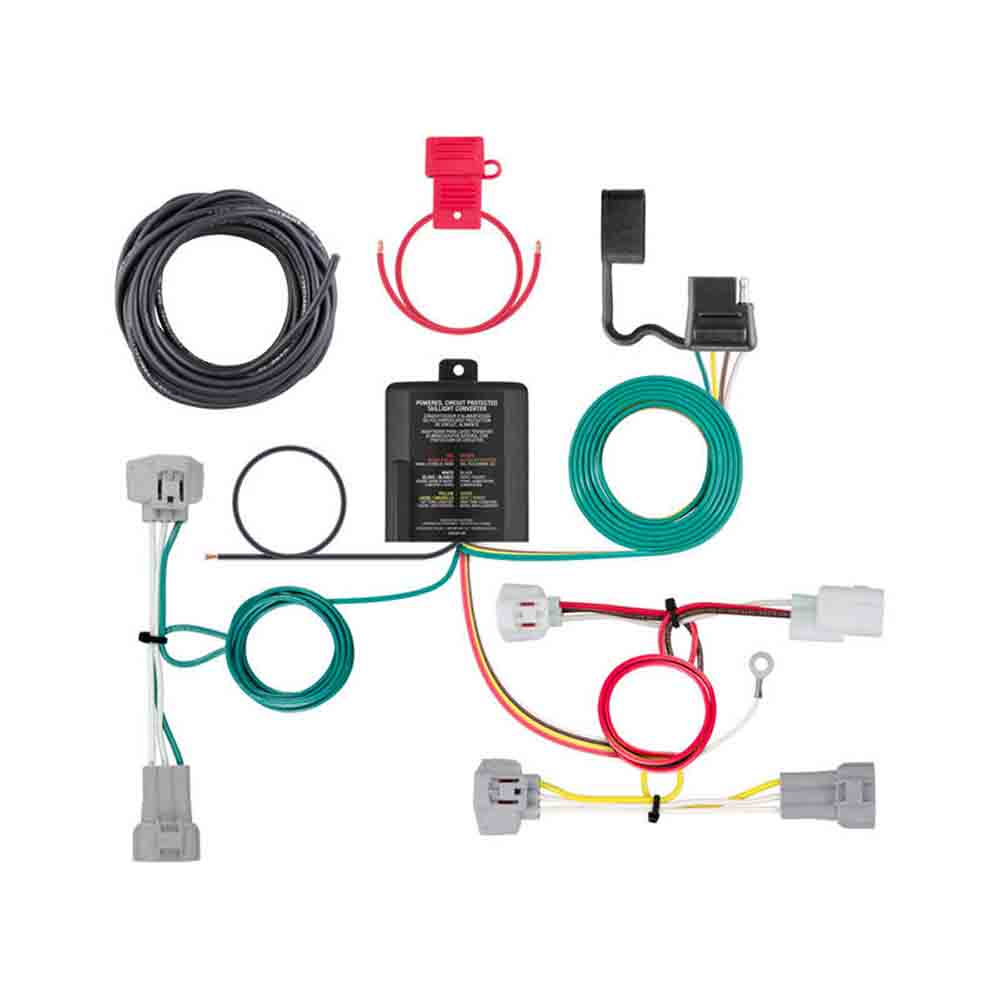 T-Connector Custom Wiring Harness, 4-Way Flat Output fits 2015-Current Toyota Tacoma