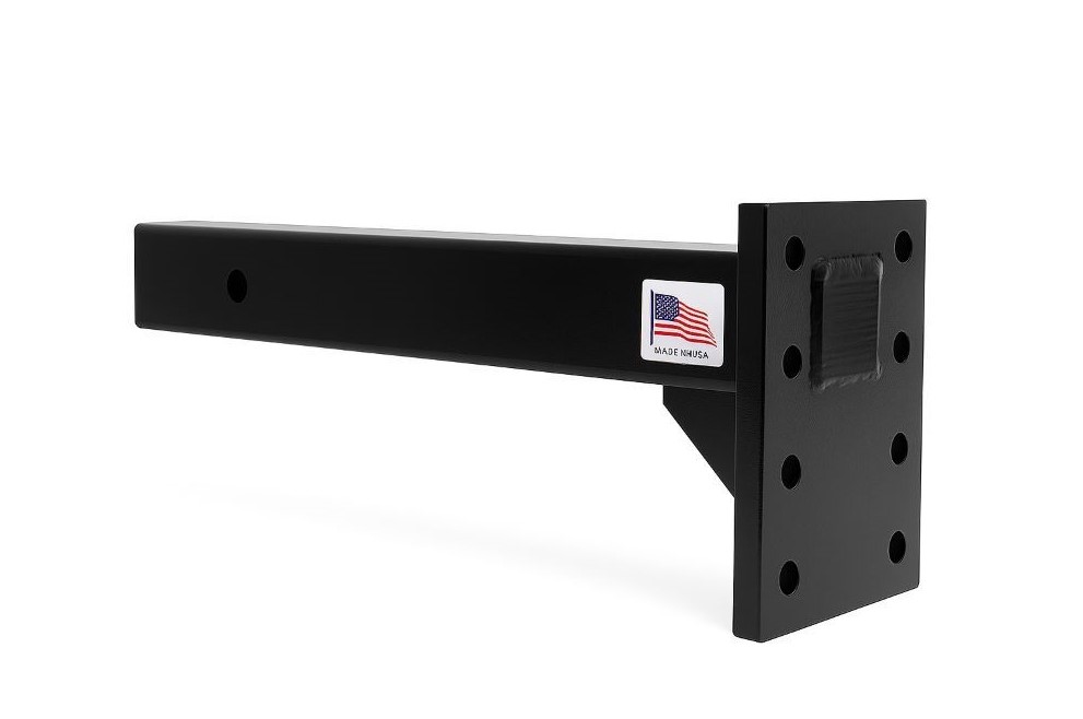 Rigid Hitch Pintle Mount Plate (RPM-1225-S) 16,000 lbs. Capacity, 2-1/2" Solid Shank, 7 Inch Plate - Made in USA