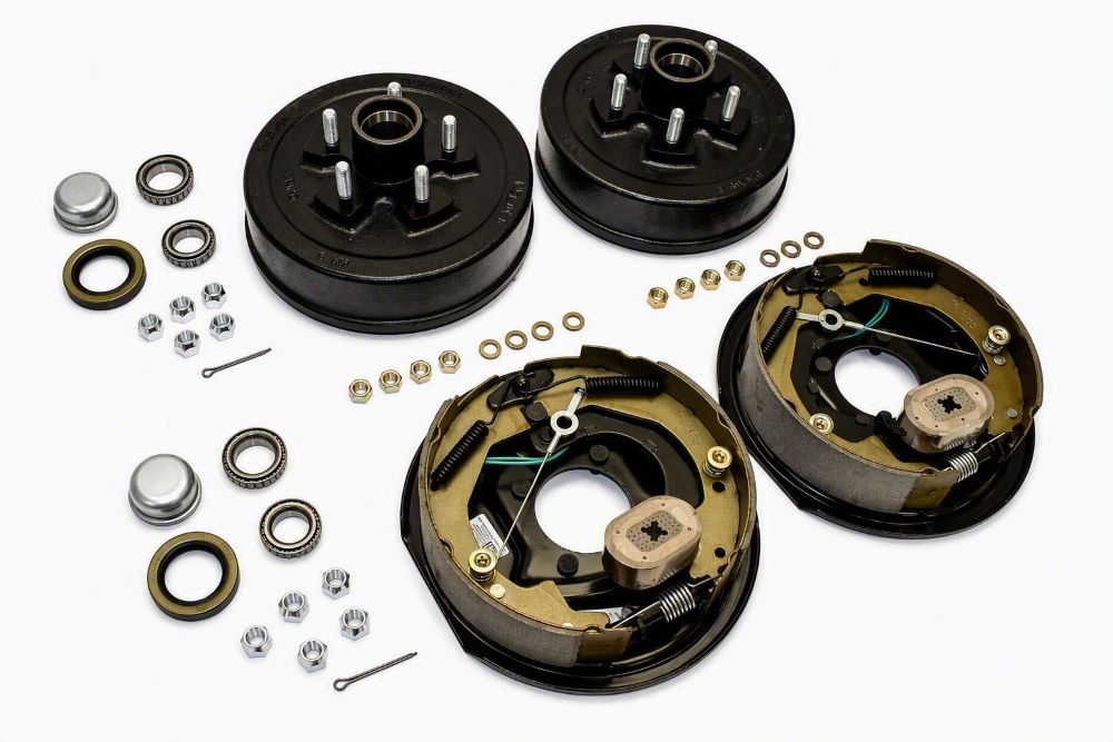 Self-Adjusting Electric Trailer Brake & Hub Drum Assembly Kit for 3,500 lb Axles