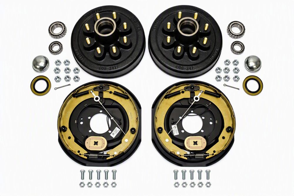 12" x 2" Self-Adjusting Electric Trailer Brake and Hub/Drum Kit for 5,200 lb. to 6,000 lb. Axles