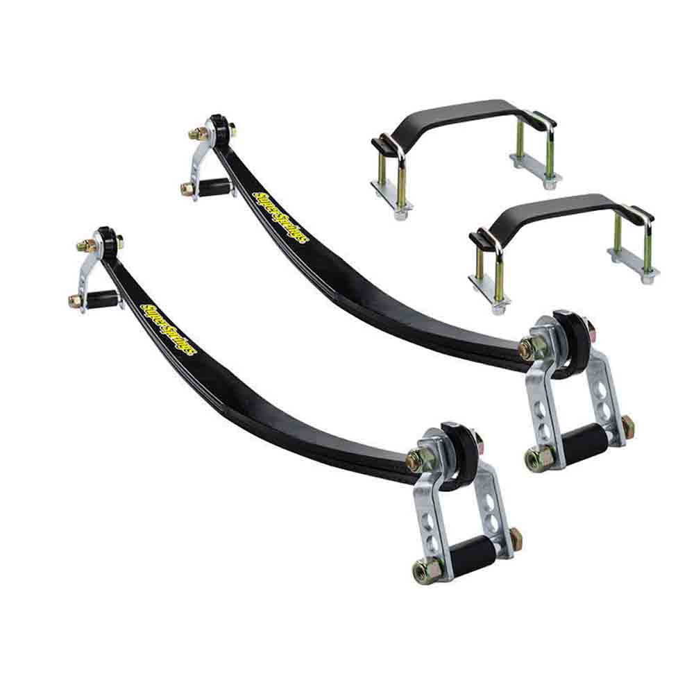 SuperSprings Rear Suspension Stabilizers - Fit Select Ford & GM, Trucks & Vans (See Compatibility Listing) - Included Mounting Kit