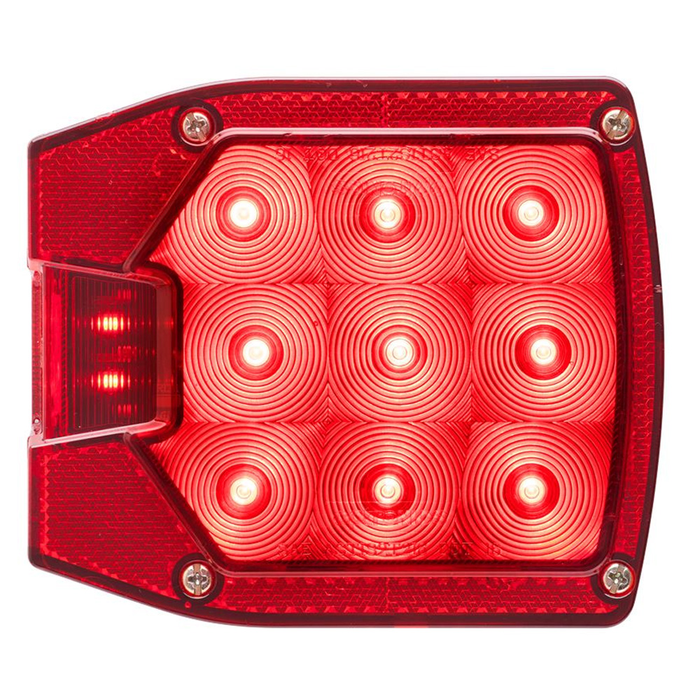 LED Combination Tail Light for Over/Under 80 Applications - With License Illuminator - Drivers Side