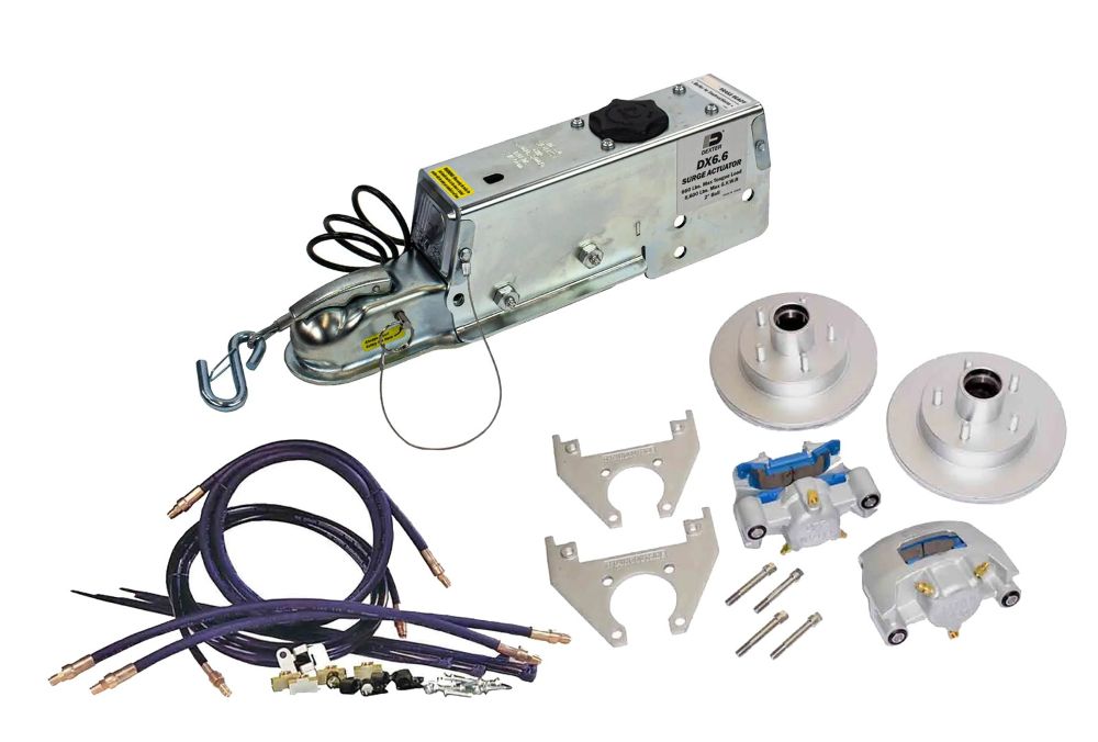 Dexter DX6.6 Hydraulic Disc Brake Conversion Kit for Single Axle 3,500 lb Trailers
