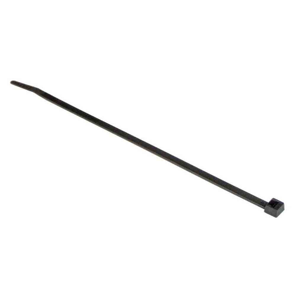 Cable Ties - Black Nylon - 8 Inch Long, 3/16 Inch Wide - 25-Pack