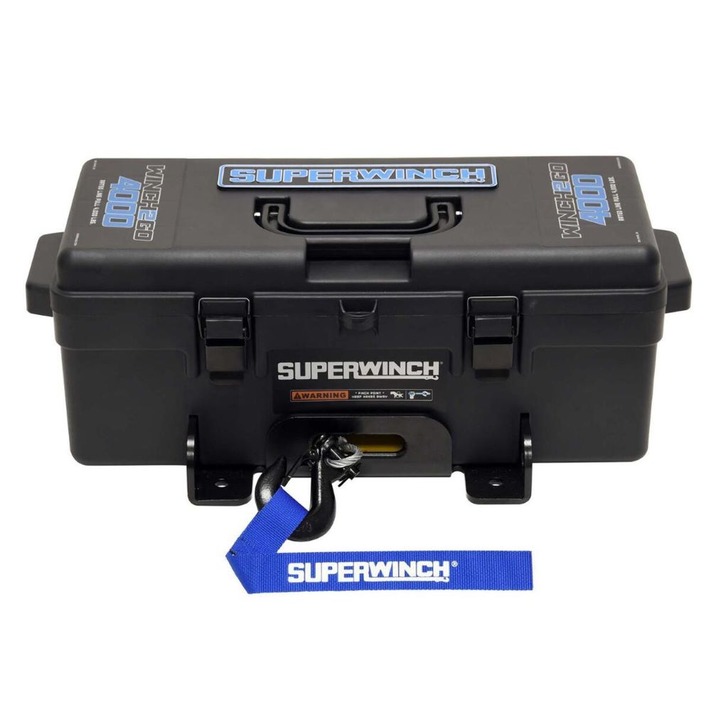 SuperWinch (1140222) Winch2Go 12V Steel Wire Rope Winch, 4,000 lbs. Pull Rated