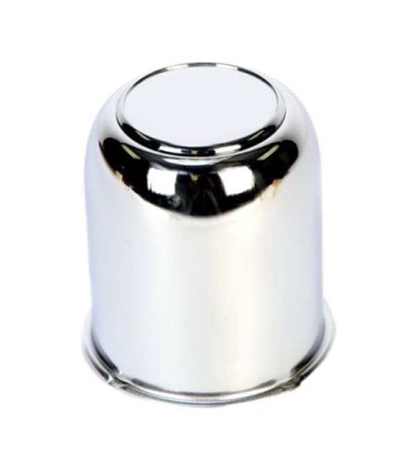 Wheel Center Cap - 2.65" Diameter, Chrome Steel, Closed End